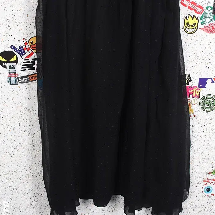 [BUNJANG] Sequin Embellished Sleeveless Chiffon Dress / 여성M/ 스팽글 장식 민소매 쉬폰 원피스 정장룩 하객룩 0-8