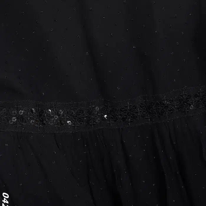 [BUNJANG] Sequin Embellished Sleeveless Chiffon Dress / 여성M/ 스팽글 장식 민소매 쉬폰 원피스 정장룩 하객룩 0-8