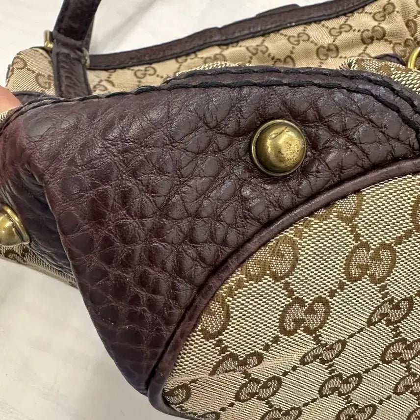 [BUNJANG] Gucci Horsebit Canvas Bag / 정품 구찌 홀스빗 캔버스 백