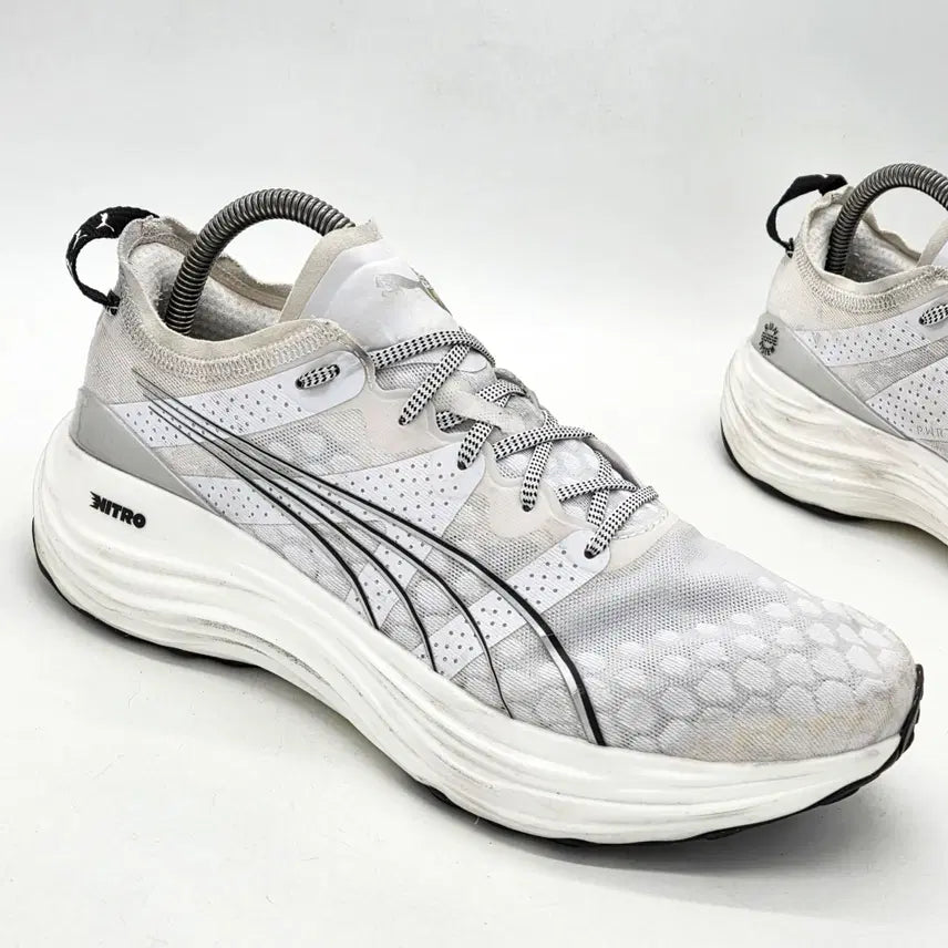 [BUNJANG] Puma ForeverRun Nitro White Black Running Shoes (270) / 푸마 포에버런 나이트로 화이트 블랙 (270)