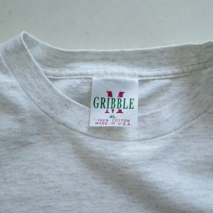 [BUNJANG] GRIBBLE Loyola University MOM Print Single Stitch T-shirt / 90s USA 로욜라대 MOM 프린팅 싱글스티치 티셔츠