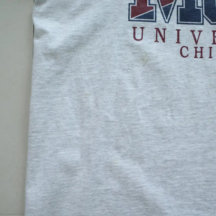 [BUNJANG] GRIBBLE Loyola University MOM Print Single Stitch T-shirt / 90s USA 로욜라대 MOM 프린팅 싱글스티치 티셔츠