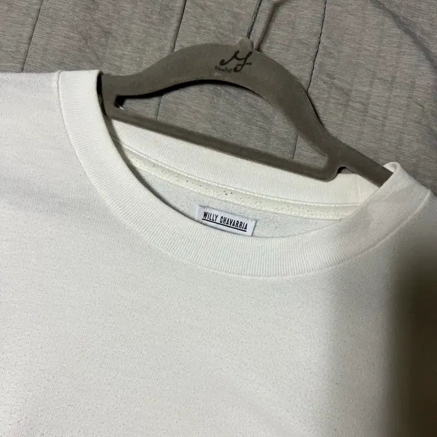[BUNJANG] Willy Chavarria White Button Detail Short Sleeve T-shirt / [Willy Chavarria] 화이트 반팔 티셔츠