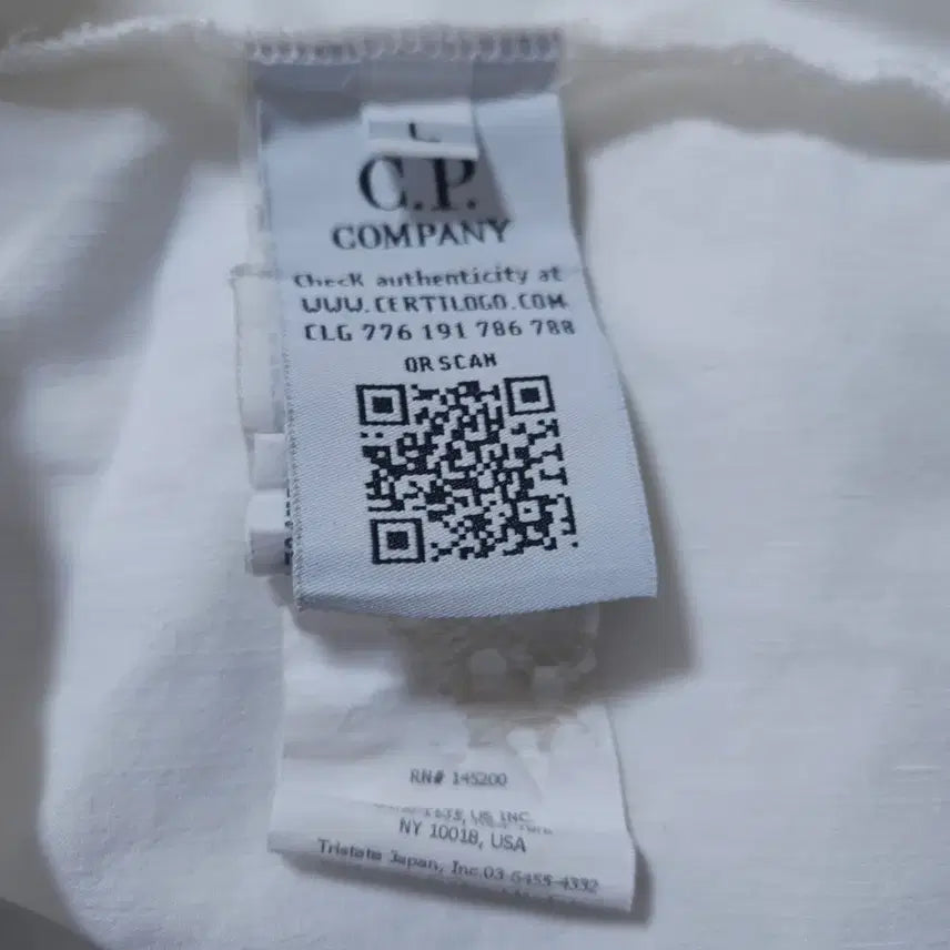 [BUNJANG] CP Company White Pocket Polo Shirt / Cp 씨피컴퍼니 화이트 포켓 반팔 폴로