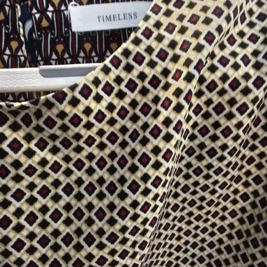 [BUNJANG] Time Pattern 3/4 Sleeve Midi Dress / 타임 리스패턴 칠부 원피스