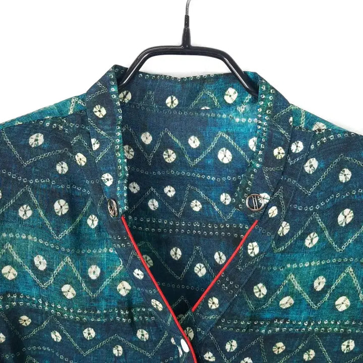 [SOLD OUT] 여성 실크 100% 패턴 원피스 L