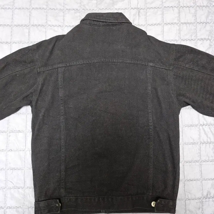 [BUNJANG] Pariteminto Peacheskin Twill Trucker Jacket Black / 파르티멘토 피치스킨 트윌 트러커 자켓 블랙