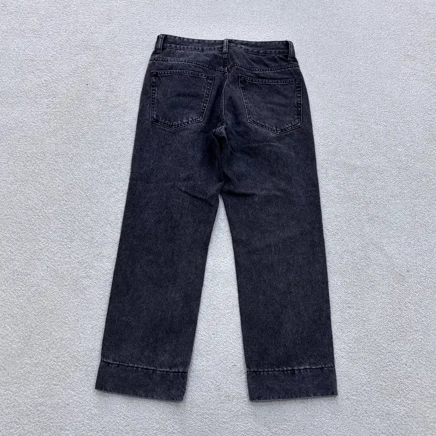 [BUNJANG] US(s) Garment Label Black Denim Pants / US(s) 가먼트레이블 블랙 데님 팬츠 0424E