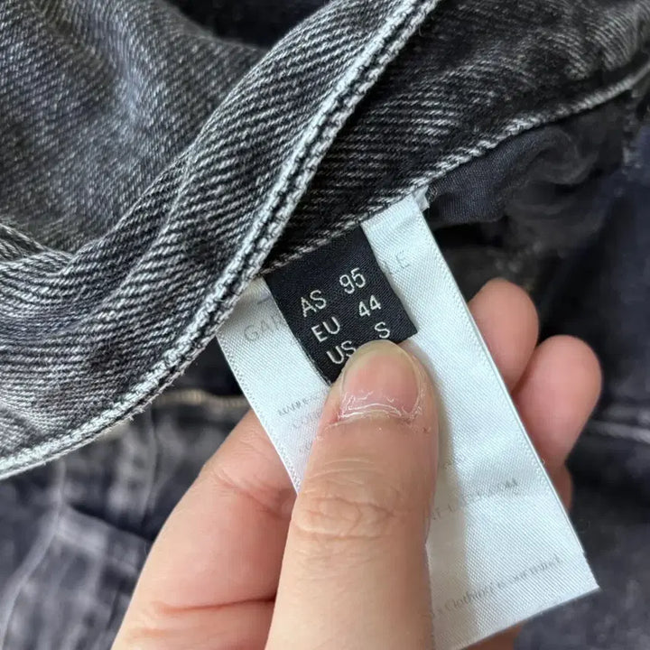 [BUNJANG] US(s) Garment Label Black Denim Pants / US(s) 가먼트레이블 블랙 데님 팬츠 0424E