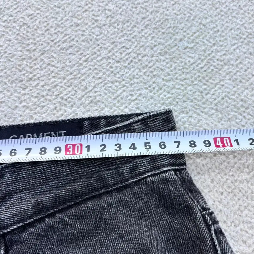 [BUNJANG] US(s) Garment Label Black Denim Pants / US(s) 가먼트레이블 블랙 데님 팬츠 0424E