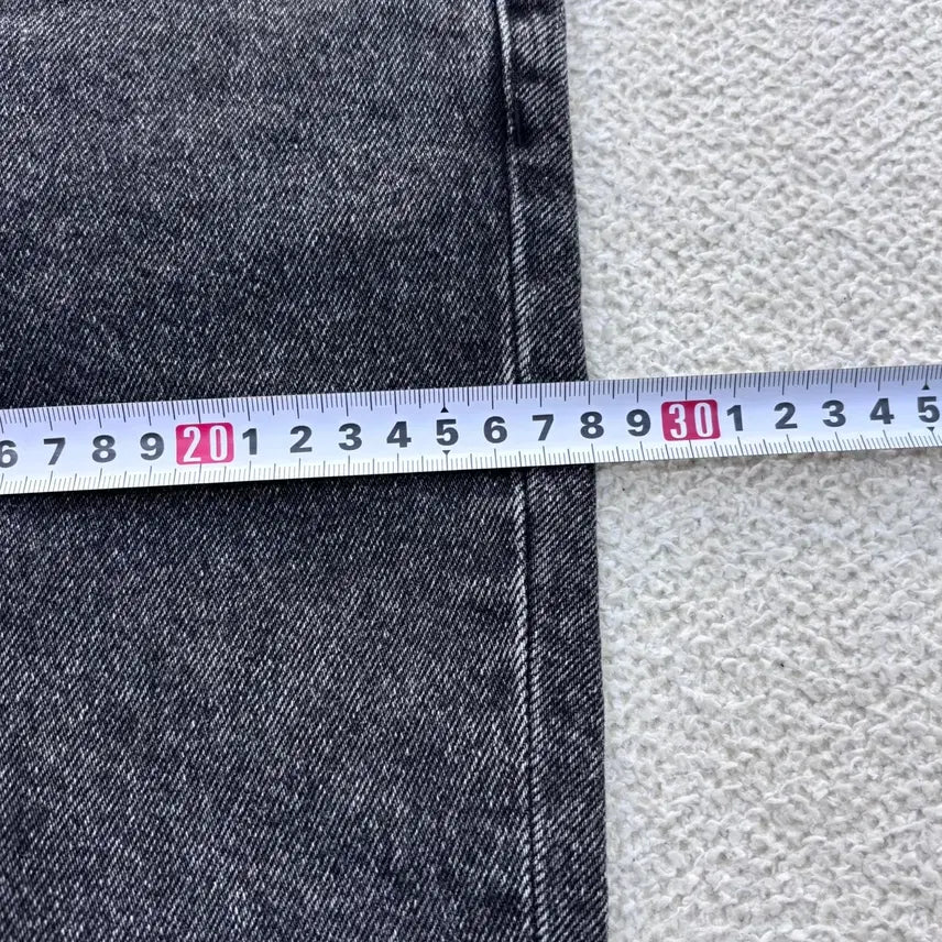 [BUNJANG] US(s) Garment Label Black Denim Pants / US(s) 가먼트레이블 블랙 데님 팬츠 0424E
