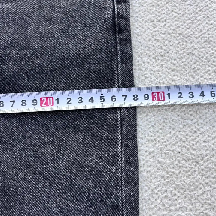 [BUNJANG] US(s) Garment Label Black Denim Pants / US(s) 가먼트레이블 블랙 데님 팬츠 0424E