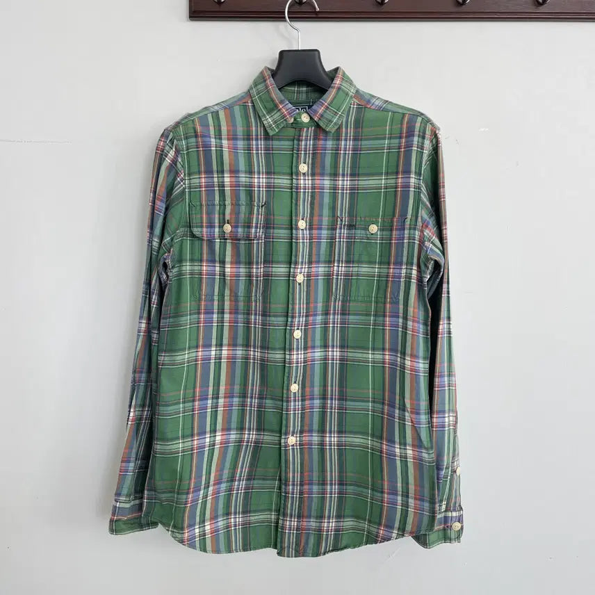 [BUNJANG] Polo Ralph Lauren Plaid Check Shirt / 폴로 랄프로렌 공용S 더블 포켓 플레이드 체크