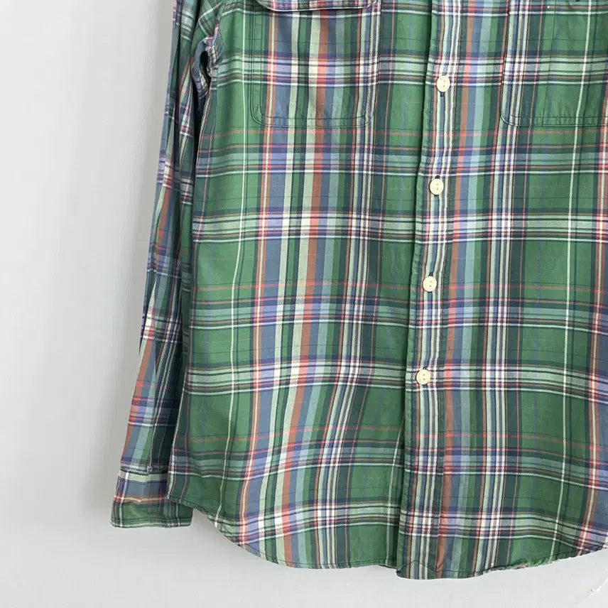 [BUNJANG] Polo Ralph Lauren Plaid Check Shirt / 폴로 랄프로렌 공용S 더블 포켓 플레이드 체크