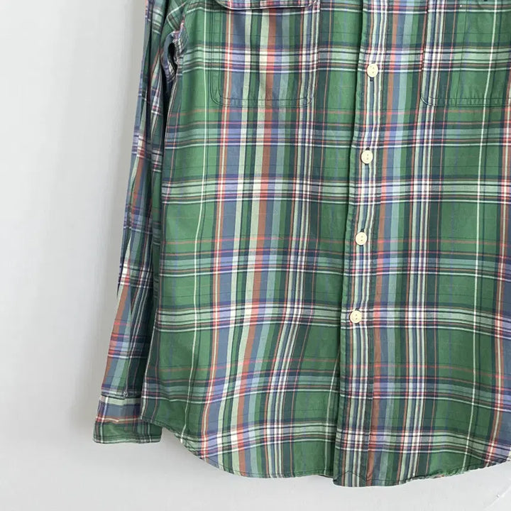 [BUNJANG] Polo Ralph Lauren Plaid Check Shirt / 폴로 랄프로렌 공용S 더블 포켓 플레이드 체크