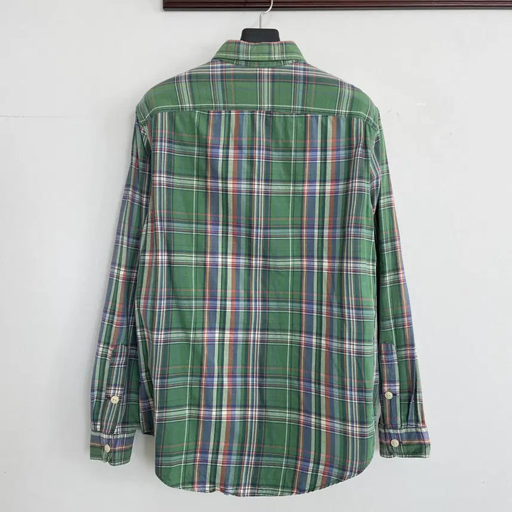 [BUNJANG] Polo Ralph Lauren Plaid Check Shirt / 폴로 랄프로렌 공용S 더블 포켓 플레이드 체크