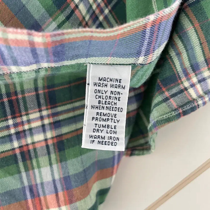 [BUNJANG] Polo Ralph Lauren Plaid Check Shirt / 폴로 랄프로렌 공용S 더블 포켓 플레이드 체크
