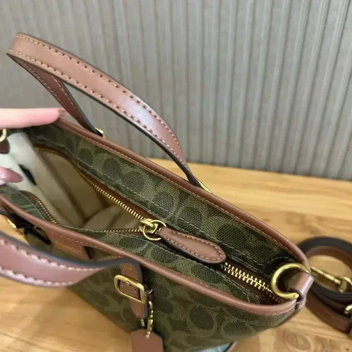 [BUNJANG] Coach Signature Mini Tote Bag / 코치 시그니처 미니 토트백 + 스트랩