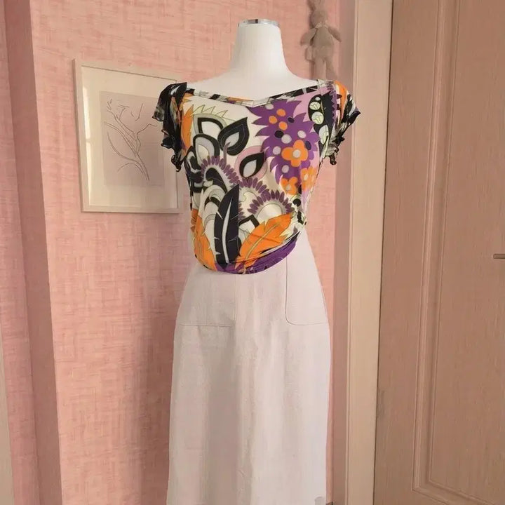 [BUNJANG] ETRO V-Neck Blouse / [정품] 에트로(ETRO) 이탈리아 메이드