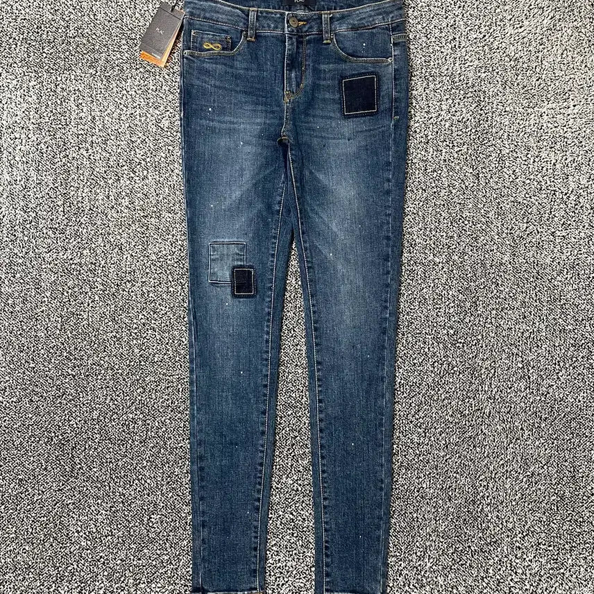 [SOLD OUT] 빈티지9. PLAC 플랙 진 워시드 패치워크 슬림핏 청바지 데님팬츠