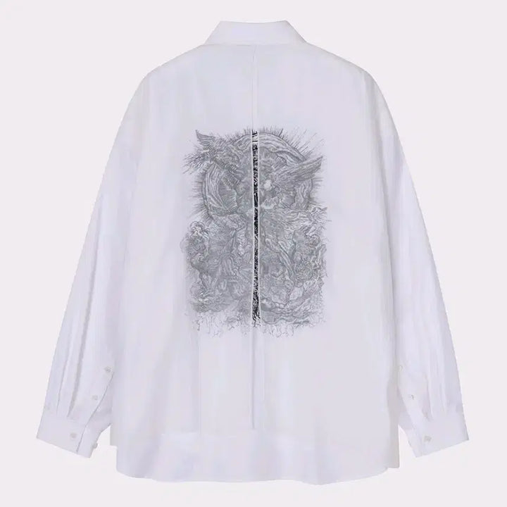 [SOLD OUT] 송지오 아크엔젤 베일드 셔츠 화이트 48사이즈 새거