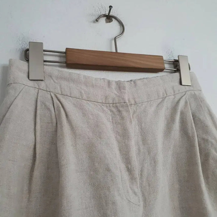 [SOLD OUT] 바이민 여성 린넨 밴딩 5부 반바지 26-27