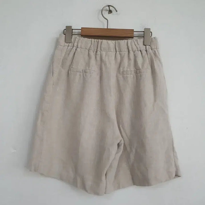 [SOLD OUT] 바이민 여성 린넨 밴딩 5부 반바지 26-27