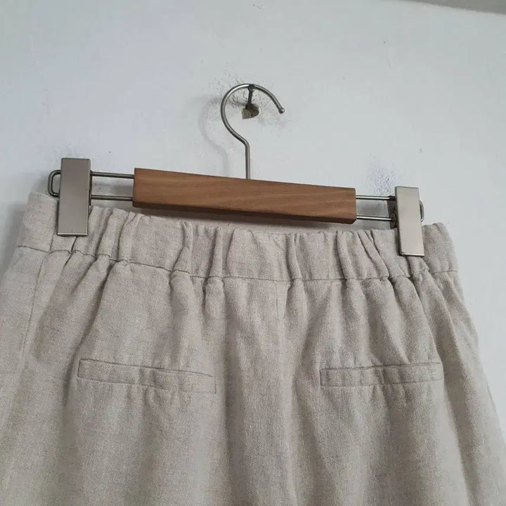 [SOLD OUT] 바이민 여성 린넨 밴딩 5부 반바지 26-27