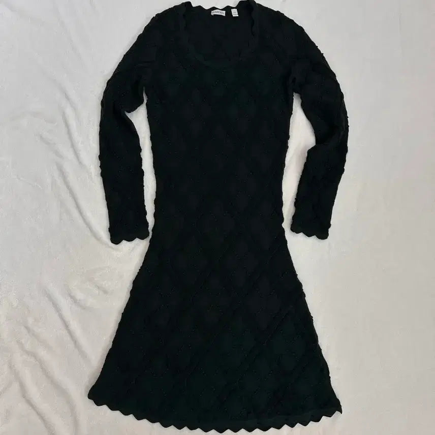 [BUNJANG] Burberry 23FW Jacquard Wool Knit Dress Deep Green / (L)버버리 23FW 자카드 울 니트 원피스 딥그린