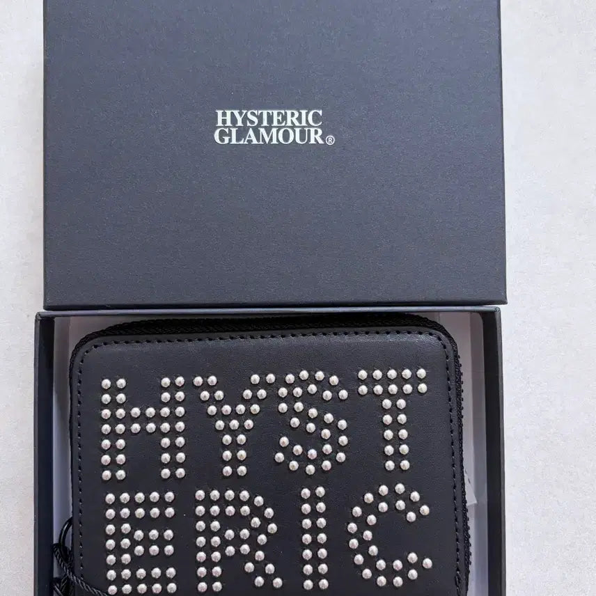 [BUNJANG] Hysteric Glamour Studded Black Bifold Wallet / (새상품) 히스테릭글래머 반지갑