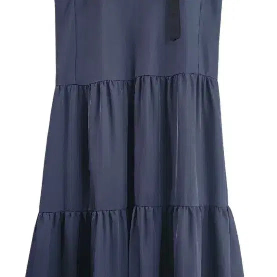 [BUNJANG] Lucky Chouette Tiered Navy Dress / 38(66) 럭키슈에뜨 원피스