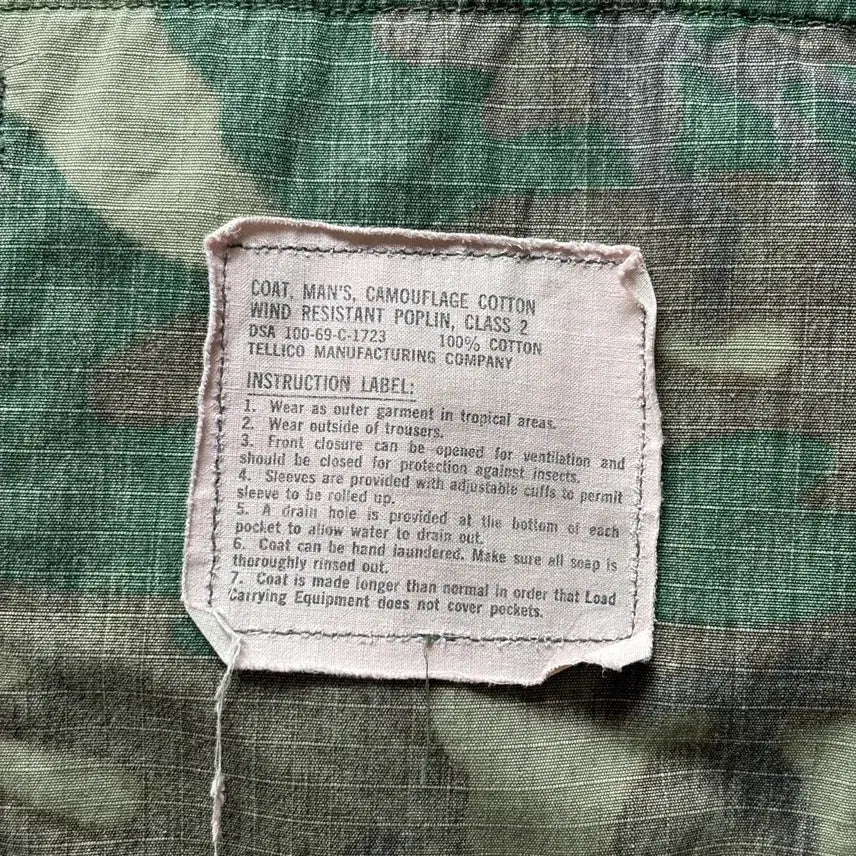 [BUNJANG] ERDL Jungle Fatigue Jacket S-R / 60s 오리지널 ERDL 정글 퍼티그 자켓 S-R