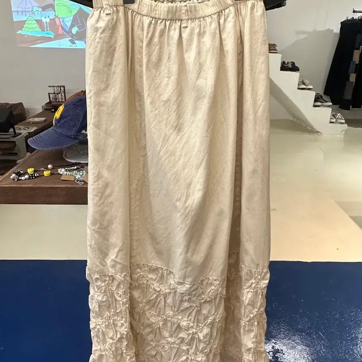 [BUNJANG] Vintage Ivory Hippie Skirt / Jpn vtg ivory 히피스커트