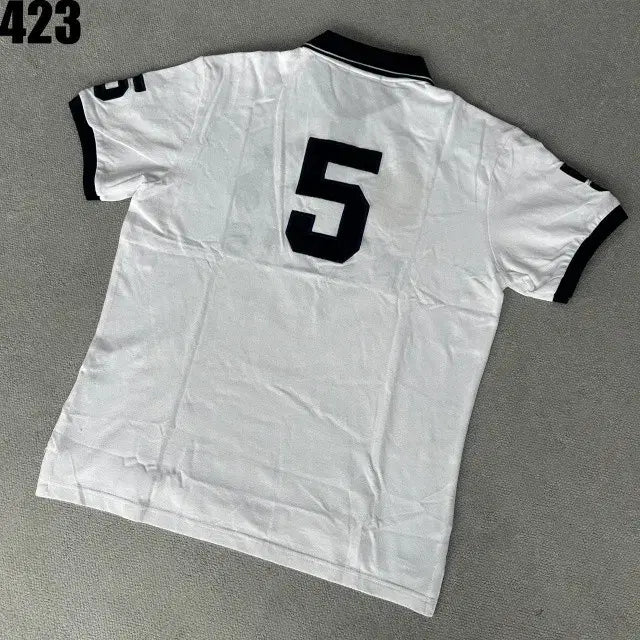 [BUNJANG] Polo Ralph Lauren Paris Short Sleeve Polo Shirt White / 폴로 랄프로렌 파리 반팔 카라티 화이트