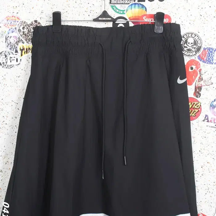 [SOLD OUT] 여성M / 나이키 기능성 메쉬배색 밴딩치마BK 34-121
