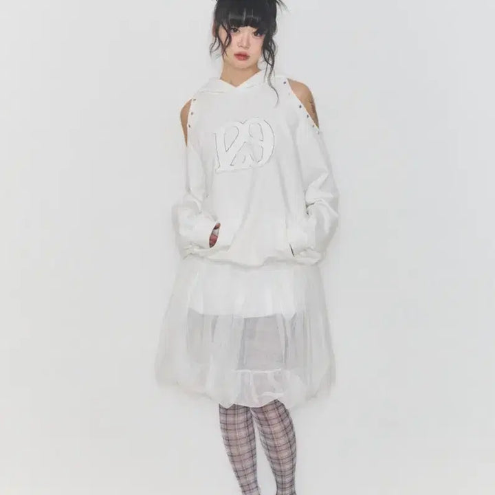 [BUNJANG] Illigo 129 Cutout Oversized Hoodie / 일리고 129 컷아웃 오버핏 후드티