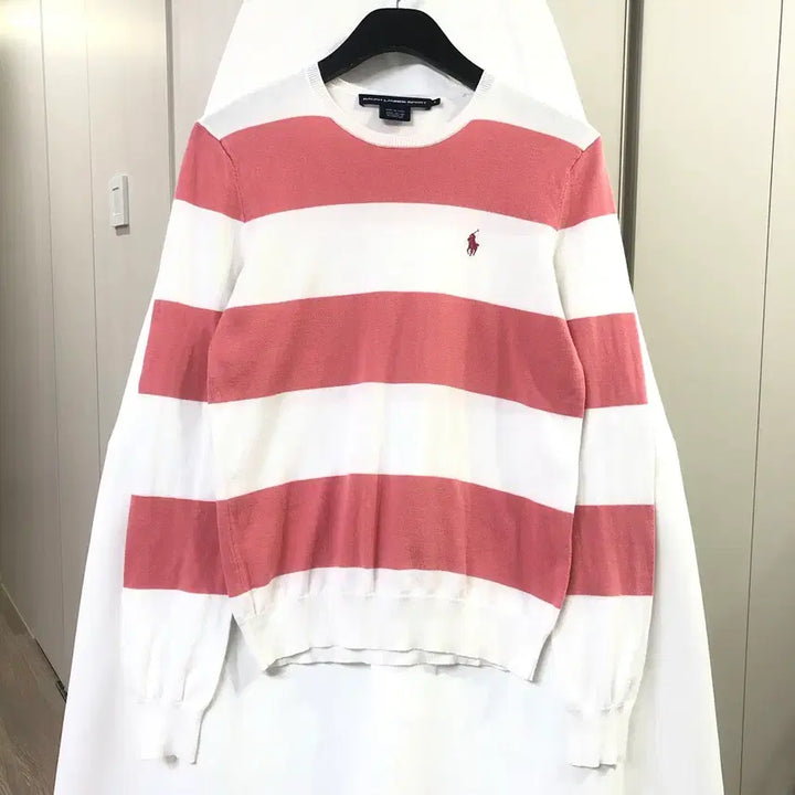 [BUNJANG] Polo Ralph Lauren Sport Stripe Knit (Size S) / 폴로 랄프로렌 스포츠 스트라이프 봄 니트(S사이즈)