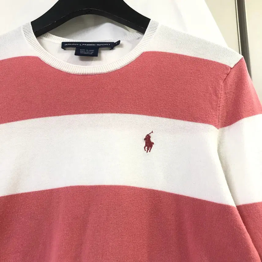 [BUNJANG] Polo Ralph Lauren Sport Stripe Knit (Size S) / 폴로 랄프로렌 스포츠 스트라이프 봄 니트(S사이즈)