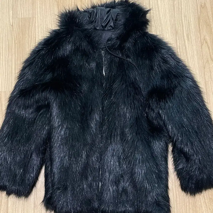 [BUNJANG] Openywy Reversible Faux Fur Hood Jacket / [오픈와이와이] REVERSIBLE FAUX FUR HOOD JACKET