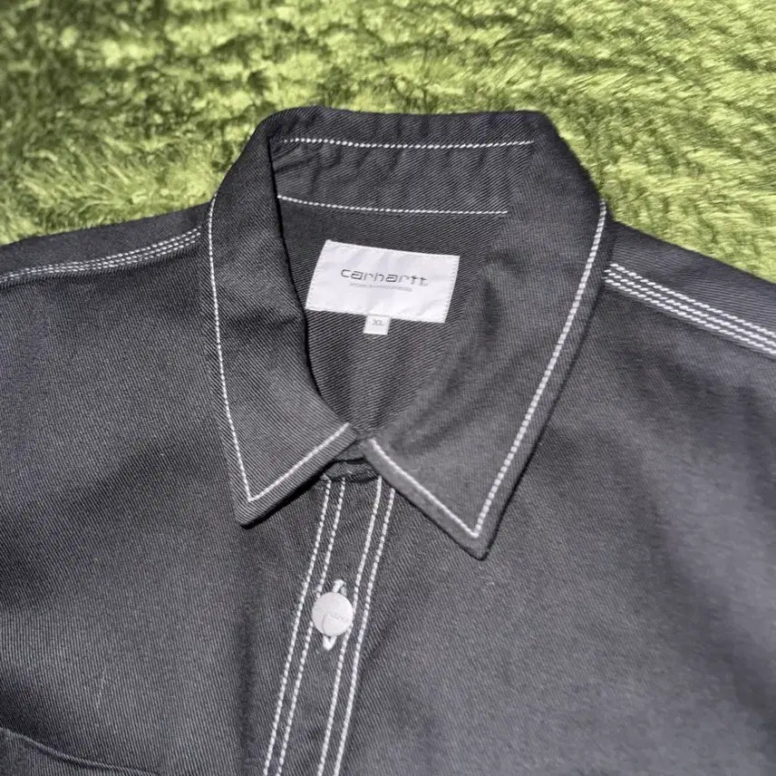 [BUNJANG] Carhartt WIP Chalk Stitch Overshirt Black / [XL] 칼하트 WIP Chalk 초크 스티치 셔츠 자켓 블랙