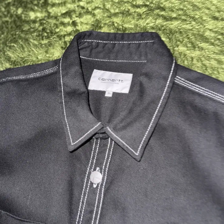 [BUNJANG] Carhartt WIP Chalk Stitch Overshirt Black / [XL] 칼하트 WIP Chalk 초크 스티치 셔츠 자켓 블랙