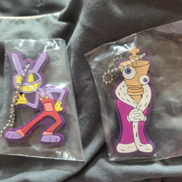 [BUNJANG] Amazing Digital Circus Jax and Kinger Rubber Strap Keyring Bundle / 디씨 어메이징 디지털 서커스 잭스 포함 고무스트랩 키링 일괄 판매