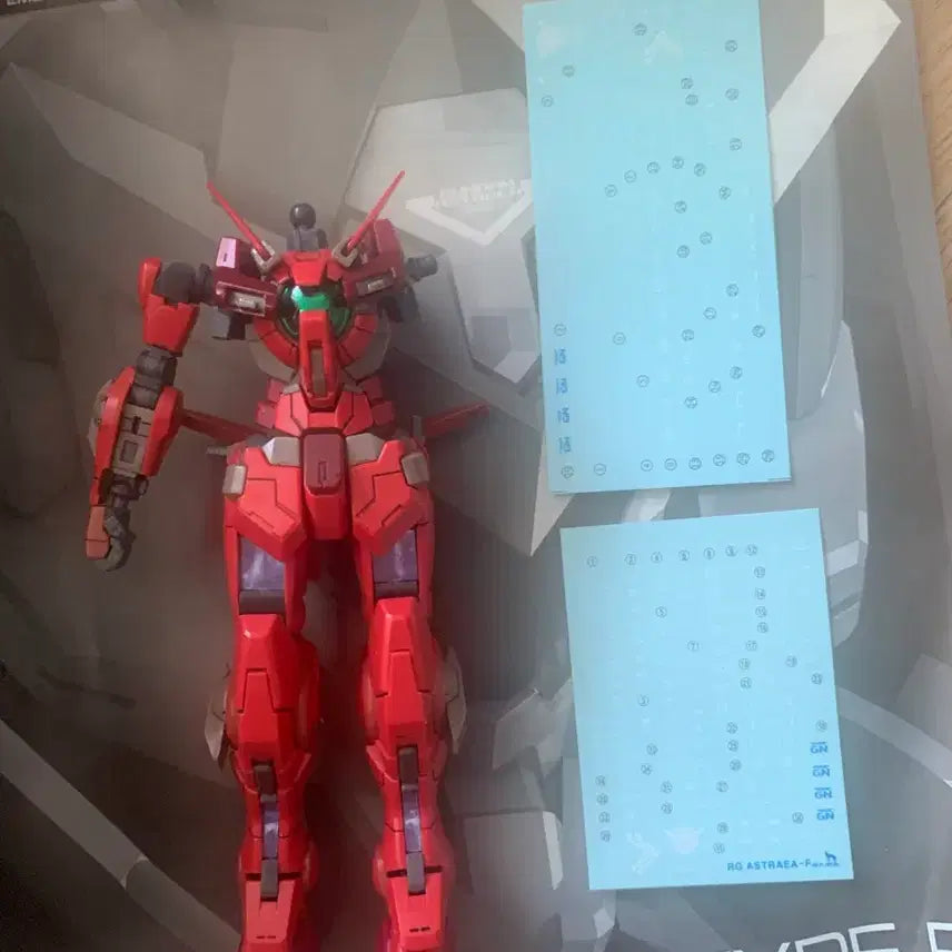 [BUNJANG] RG Astraea F Gundam Partial Assembly with Delpi Decal / rg 아스트레아 f 건담 부분가조립 델피데칼 포함 팝니다
