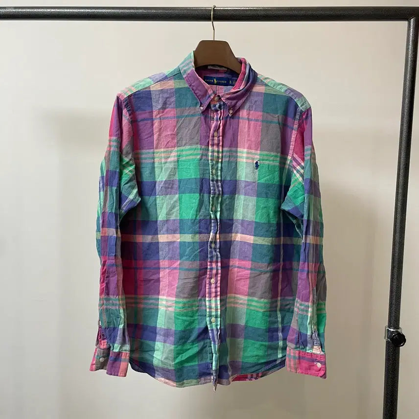 [BUNJANG] Polo Ralph Lauren Madras Check Shirt XL / (XL) 폴로 랄프로렌 마드라스 체크 셔츠
