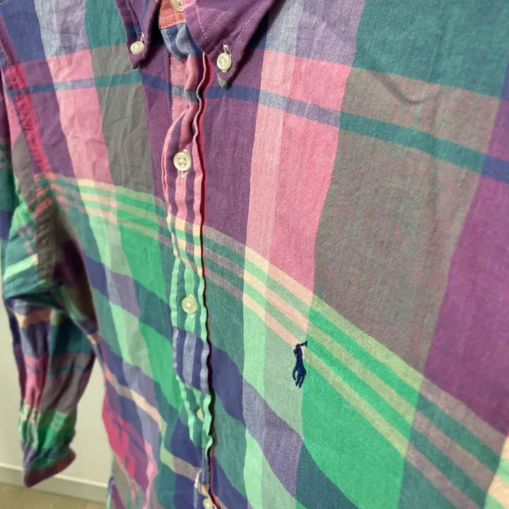 [BUNJANG] Polo Ralph Lauren Madras Check Shirt XL / (XL) 폴로 랄프로렌 마드라스 체크 셔츠