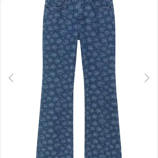 [BUNJANG] Martin Kim Floral Pattern Denim Pants (Size S) / martin kim  마뗑킴 플라워패턴 데님팬츠 사이즈 S