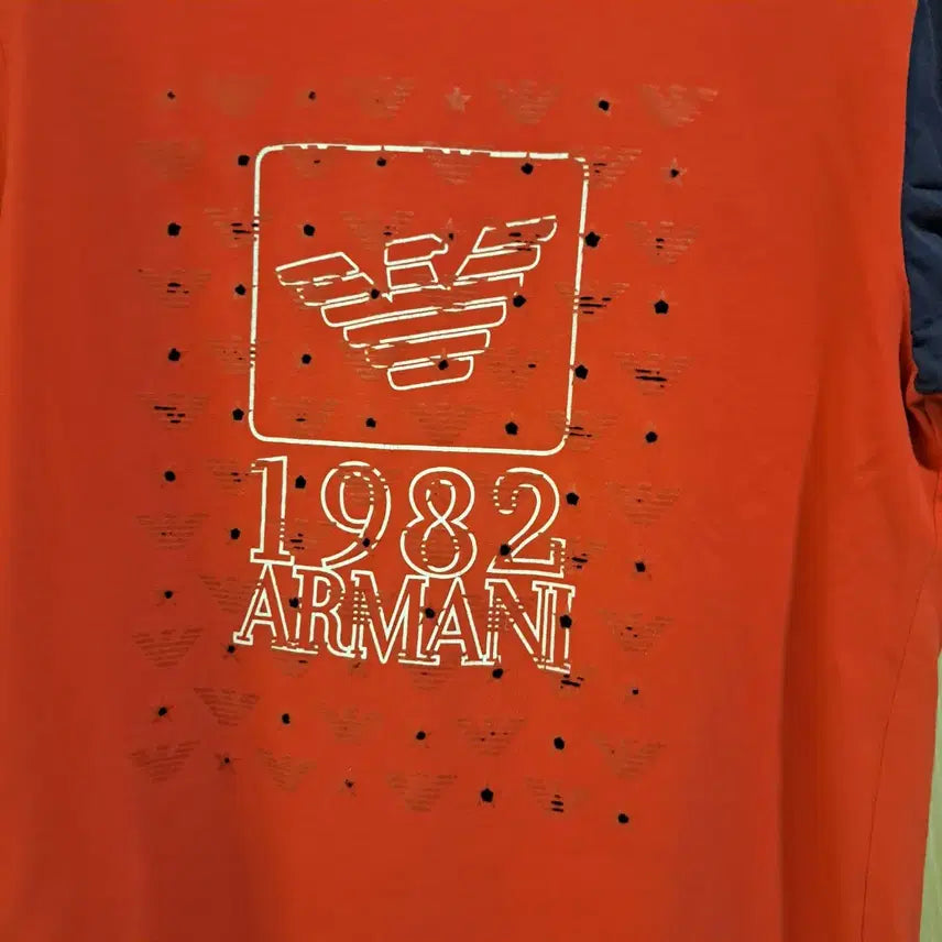 [BUNJANG] Emporio Armani 1982 Red T-shirt / 엠포리오 아르마니 반팔 티셔츠 레드 1982