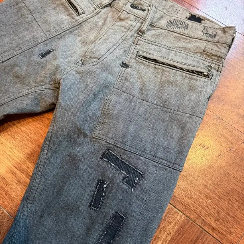 [BUNJANG] Japanese Designer Grey Gradient Denim Pants / JAPAN 일본 디자이너 명품 데님 그레이 그라데이션 팬츠 바지 28