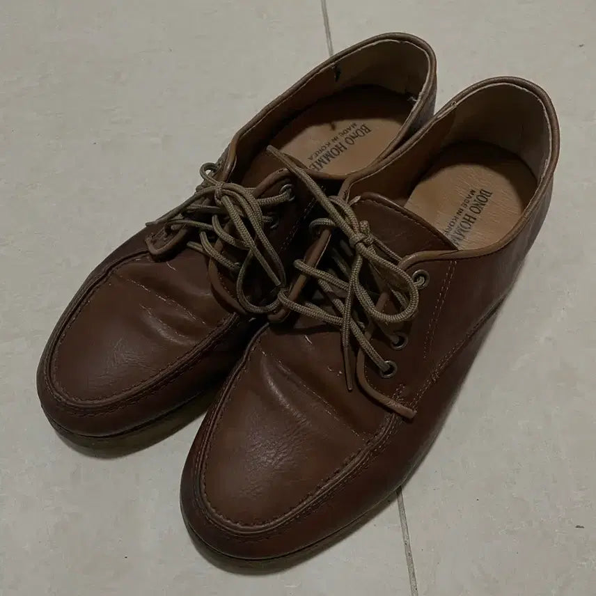 [BUNJANG] BOND HOMME Brown Casual Shoes / 남성 브라운 캐주얼 구두 260