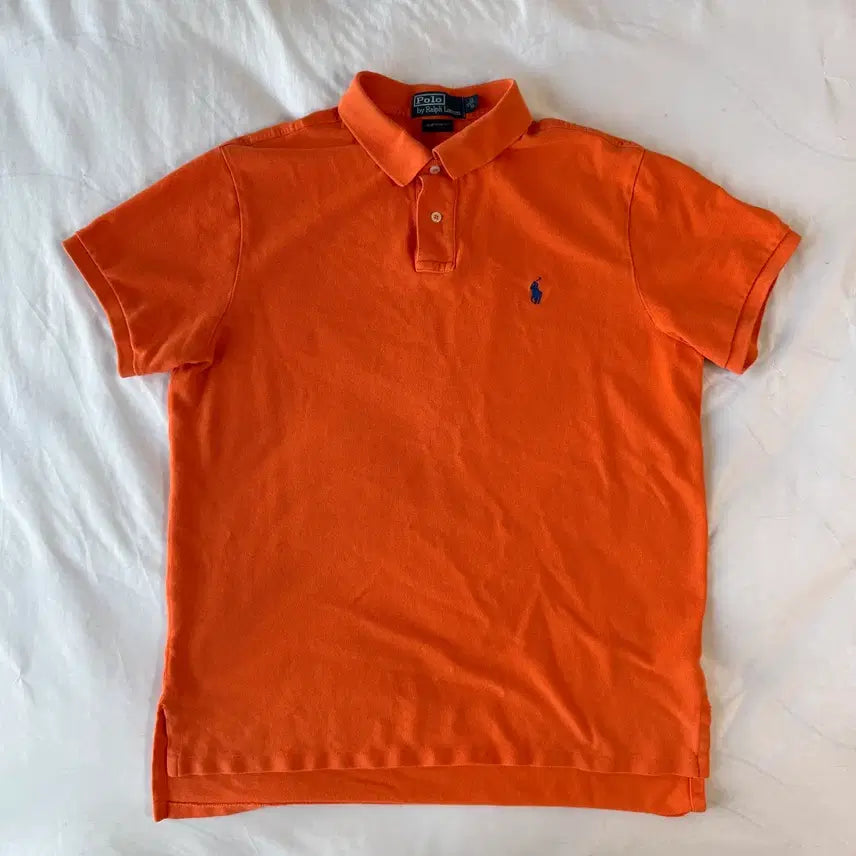 [BUNJANG] Polo Ralph Lauren Orange Polo Shirt XL / 폴로 랄프로렌 오렌지 카라티 반팔 XL
